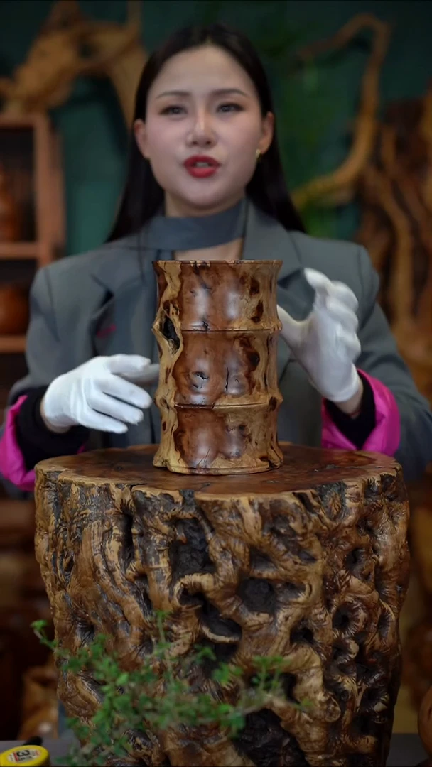 枣木雷击枣木竹节罐