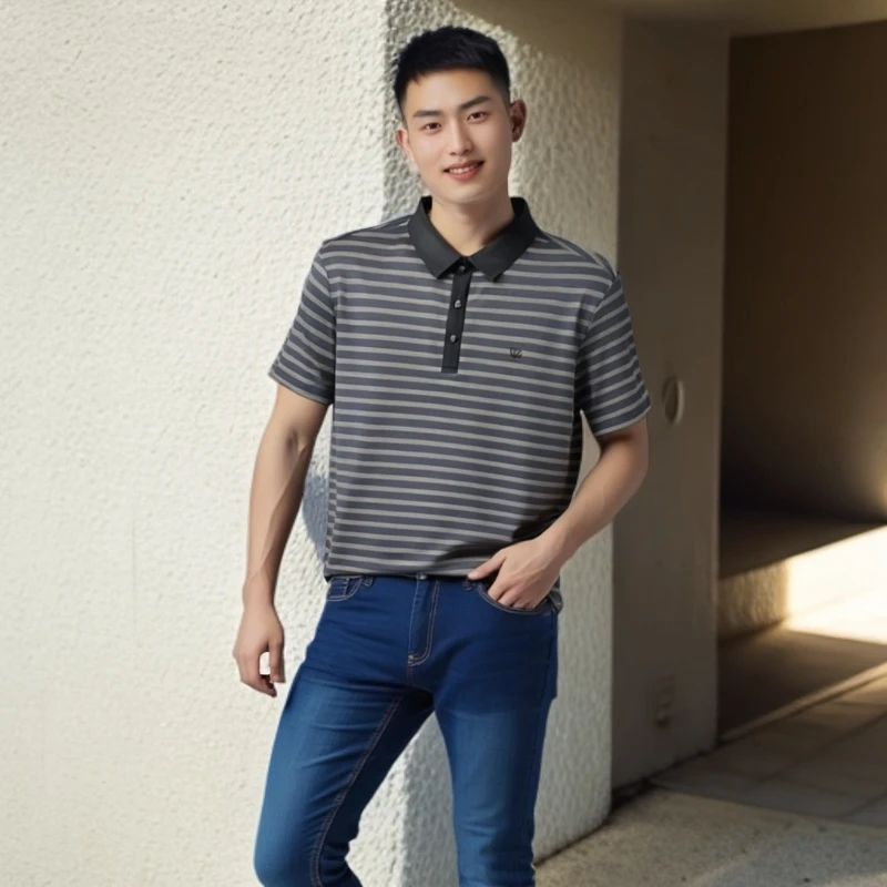 013 2025年新品爆款polo衫透气男士短袖冰感时尚夏季