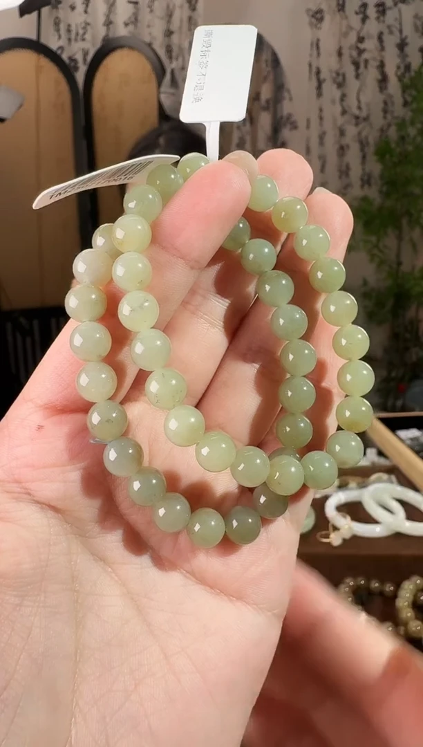 未镶嵌手串和田玉手串 8mm 发其一