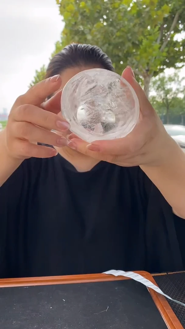 未镶嵌珠宝半成品水晶白水晶碗D235