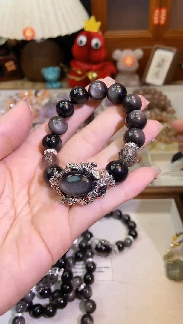 【闪购商品】黑曜岩手饰未镶嵌5043