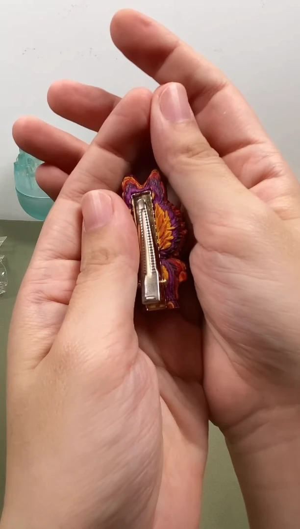 木彩虹木LAbubu发夹