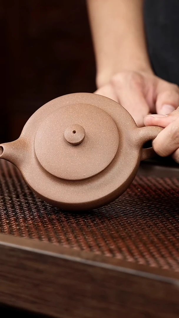 茶壶紫砂老段泥汉扁