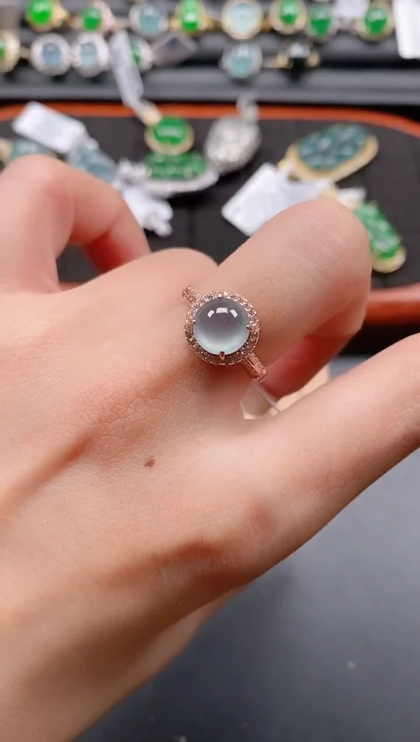 银S925镶嵌戒指翡翠11111