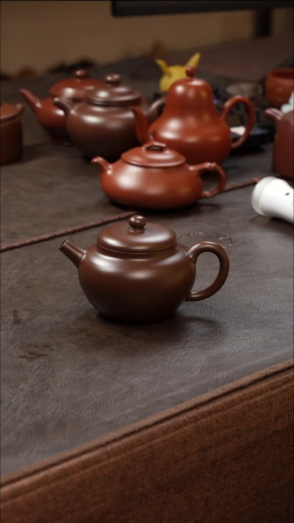 茶壶紫砂壶·8888老紫泥巨轮170cc