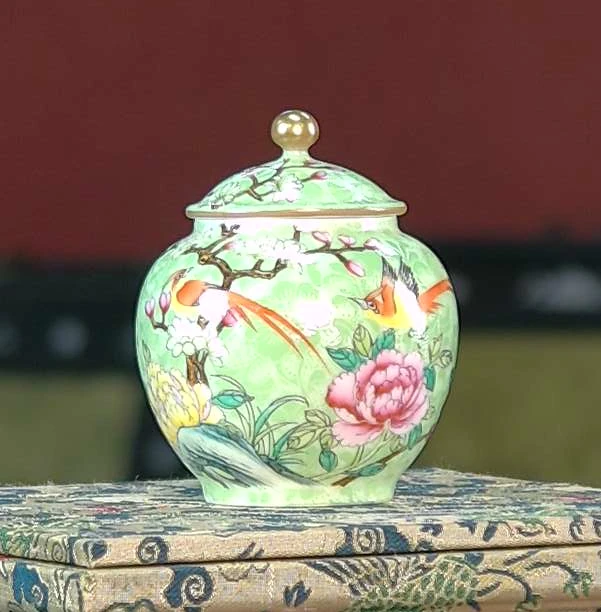 【张文月】景德镇陶瓷扒花瓶75