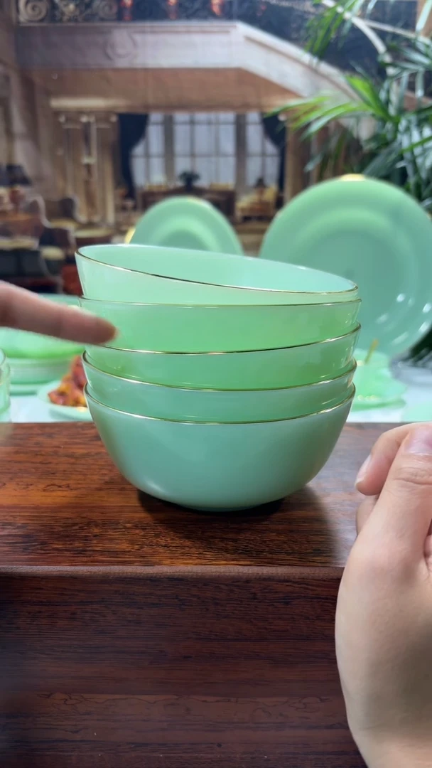 【闪购商品】...5.5英寸玉瓷碗6个口径13.8厘米