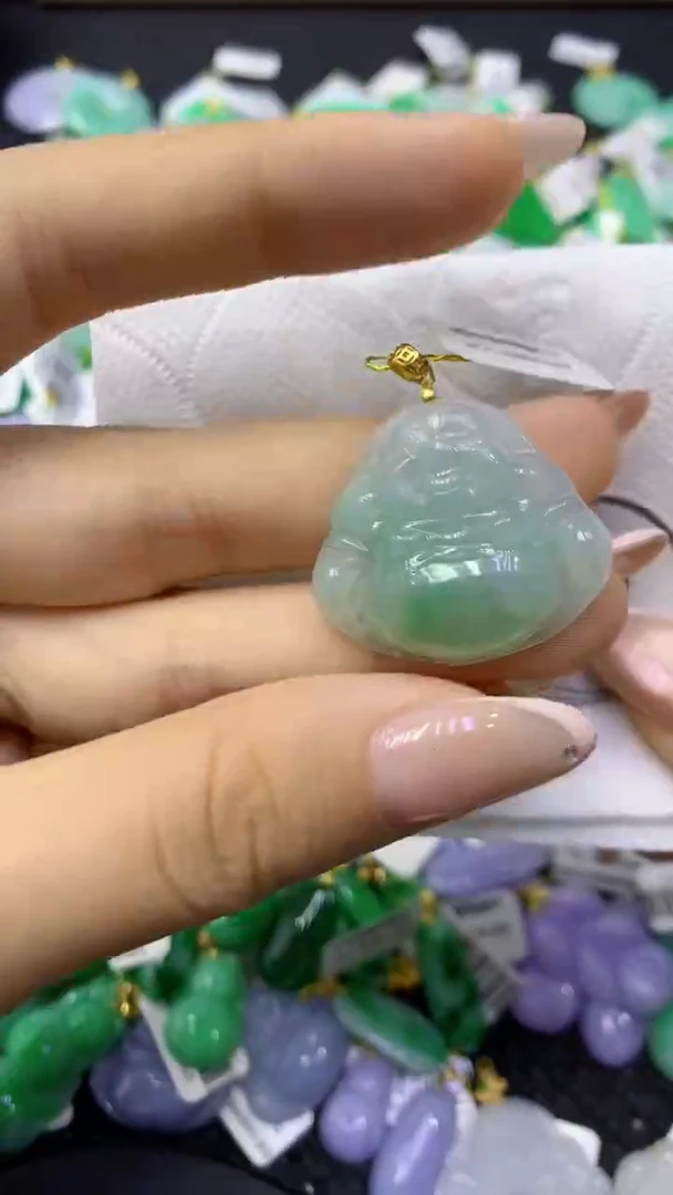 颈饰未镶嵌翡翠天然缅甸翡翠A货