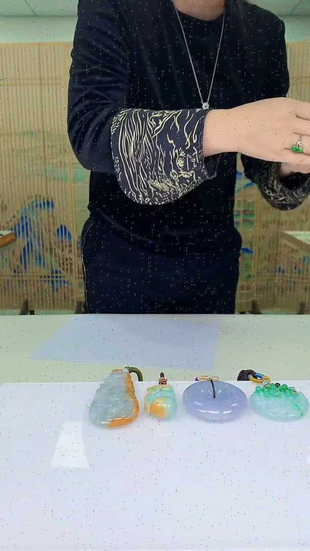 【闪购商品】定制翡翠未镶嵌4902ty-毛货挂件