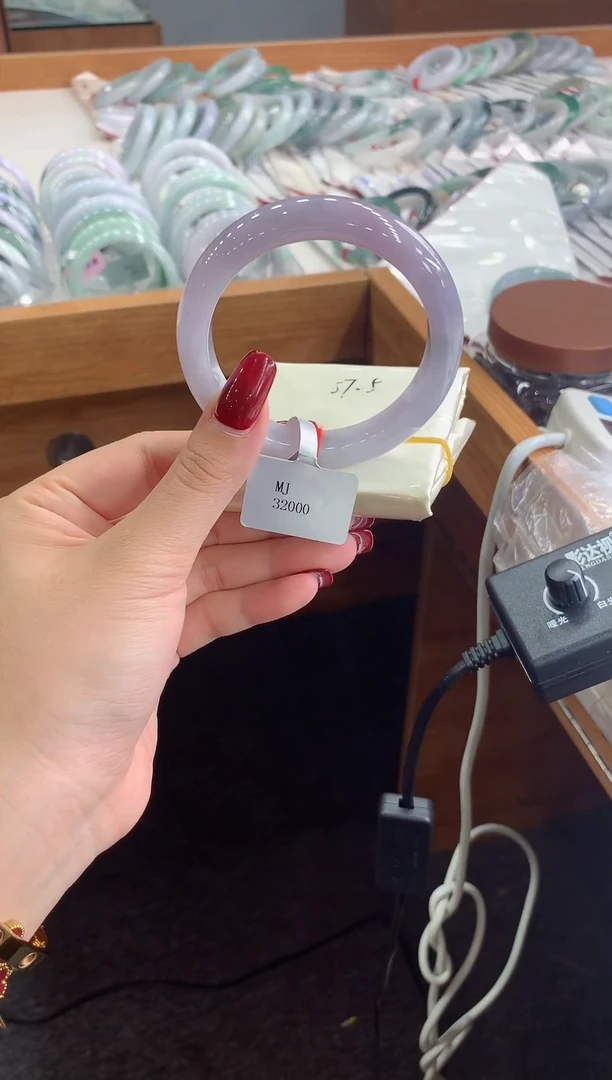未镶嵌手镯翡翠紫罗兰正圈 58 59 15