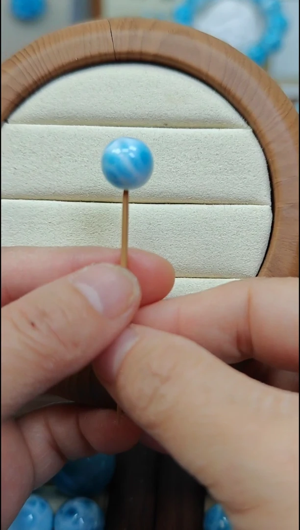 未镶嵌针钠钙石（海纹石）珠宝半成品小*柔多样性发一