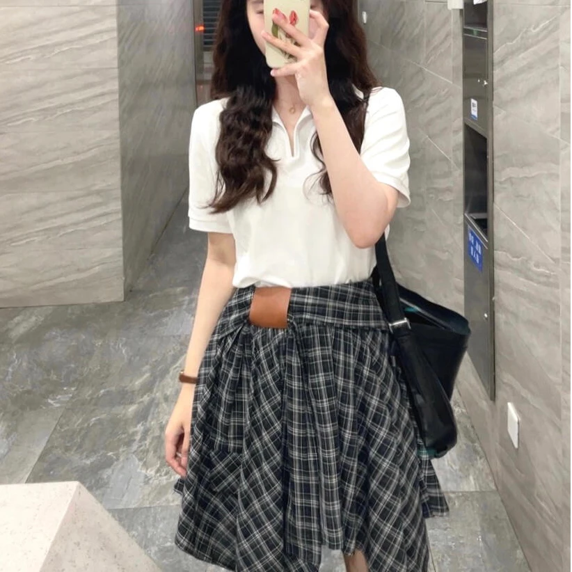 夏季穿搭一整套女装小个子精致套装女2025爆款新款洋气裙子两件套