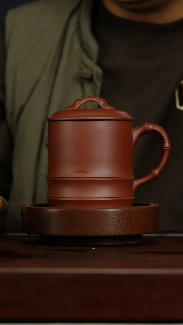 【闪购商品】紫砂茶壶e3盖杯竹节把