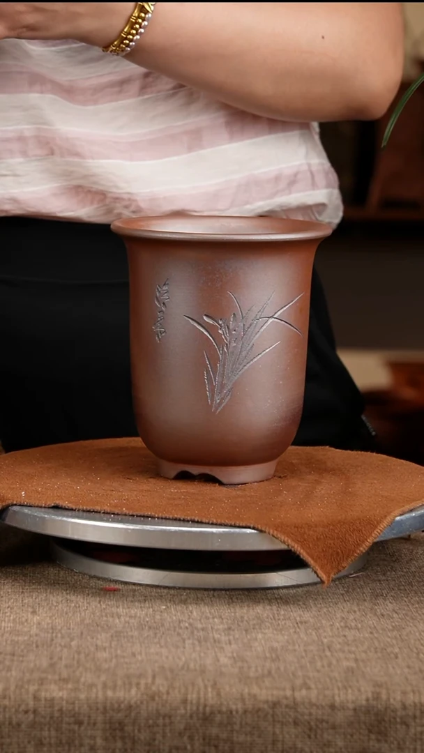 紫砂花盆花卉工艺9311