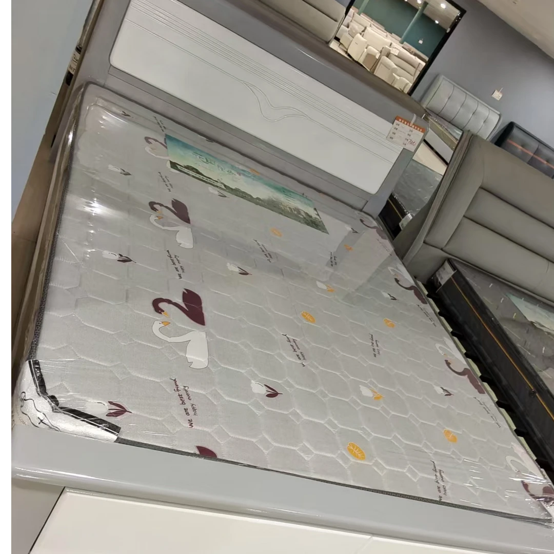亿城上品2—2—*系列1.8米灰加白实木床主卧家用大床
