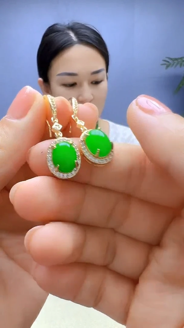 静柏甄选diy颈饰小蛋面耳钩