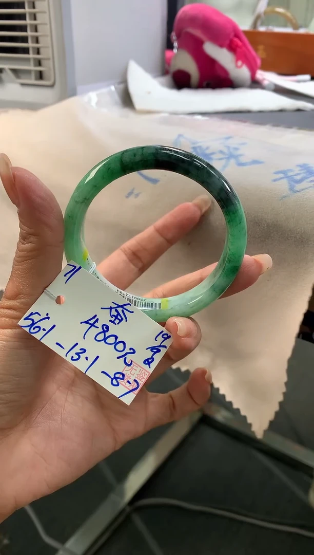未镶嵌手镯翡翠奋翡翠手镯 下单联系小耳机#71