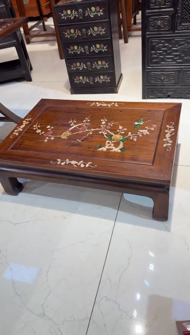 木鸟踏花枝黄炕桌980.888888