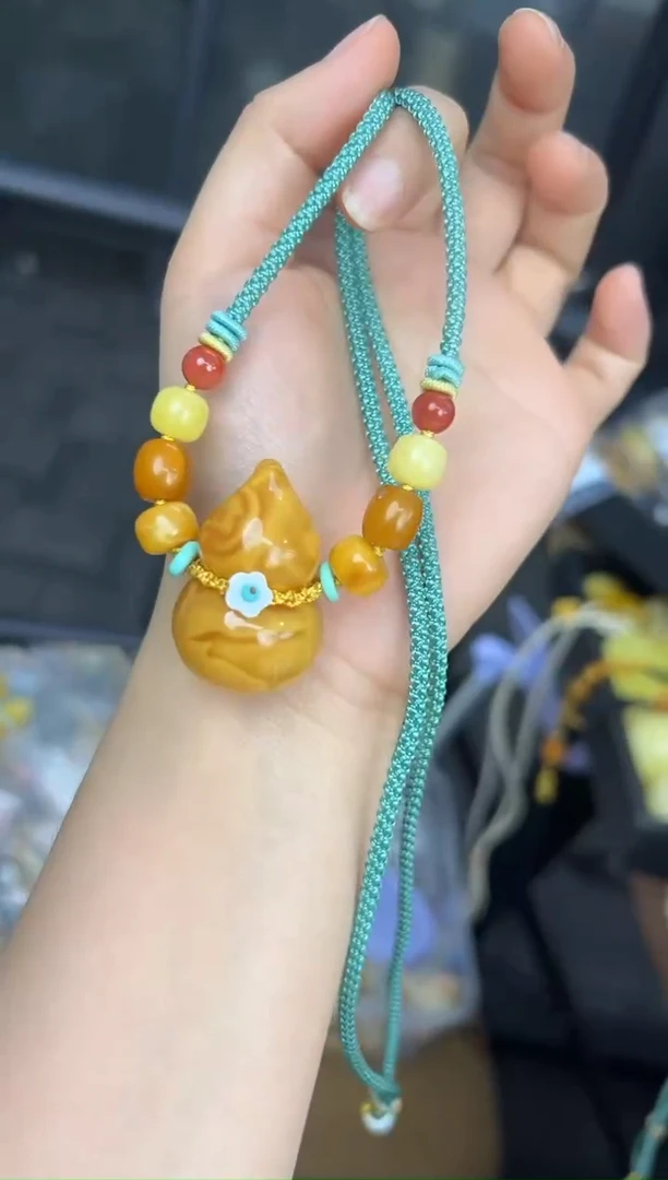 裸石琥珀未镶嵌琥珀蜜蜡吊坠