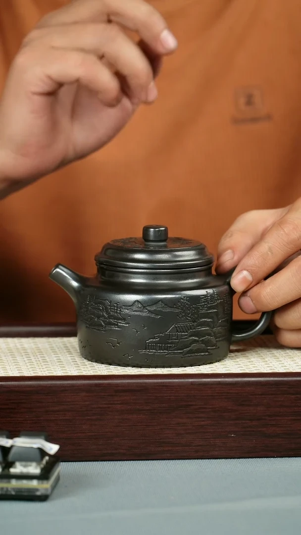 茶壶紫砂 石黄泥料 德中