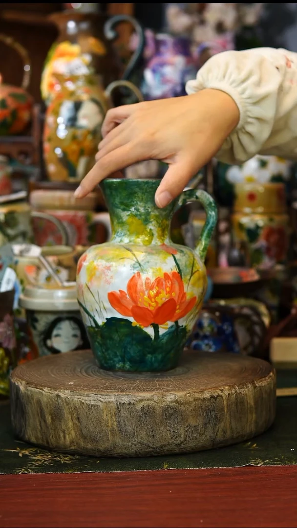 陶瓷122景德镇手工手绘釉下彩