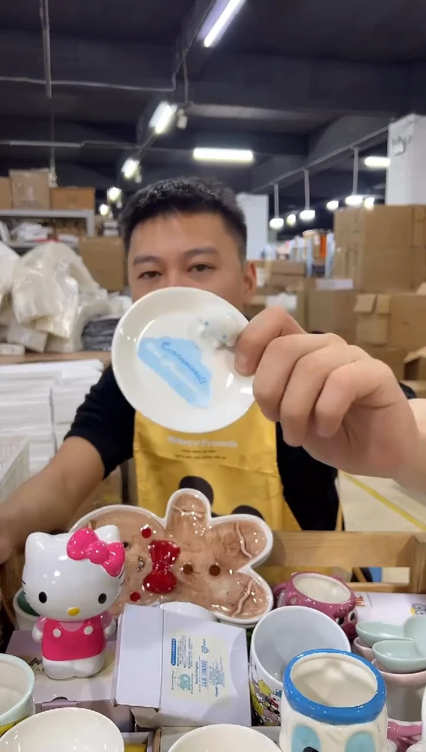 瓷片原盒玉桂狗蘸料碟