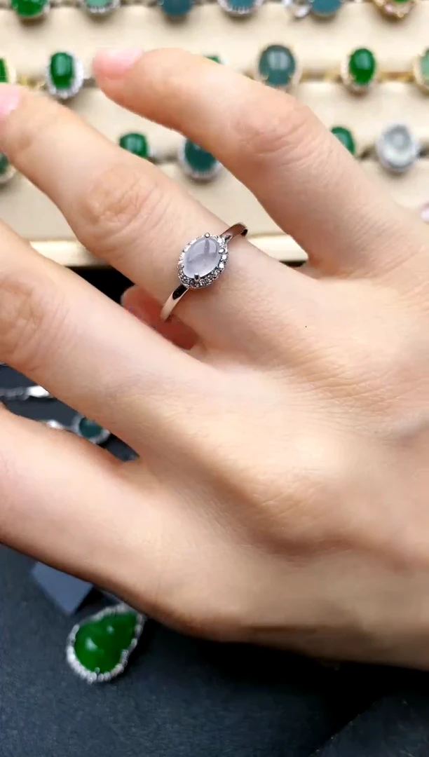 【闪购商品】翡翠戒指银S925镶嵌....