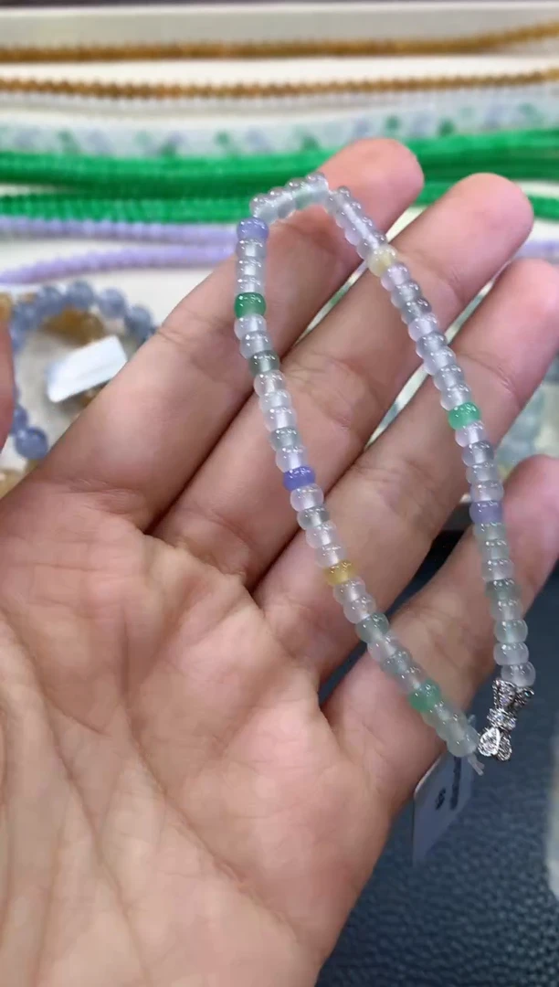 【闪购商品】翡翠手串未镶嵌D19多样性一件发货有色差