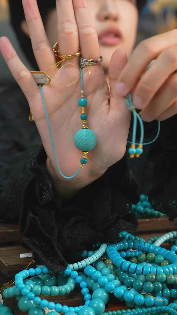 未镶嵌绿松石项链多样性发一