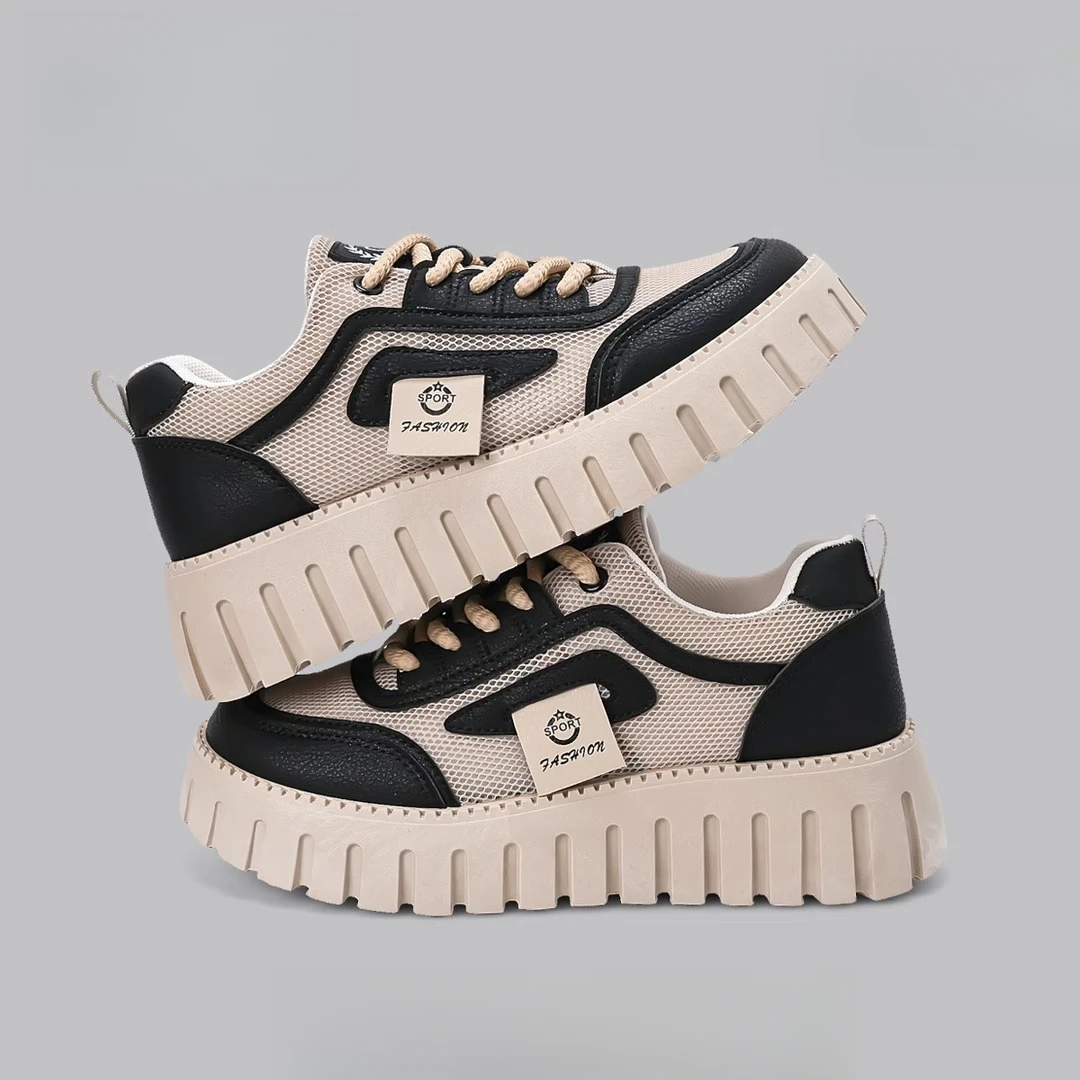 舒适款爆款小白鞋韩版ins运动跑步女学生厚底增高休闲百搭板鞋