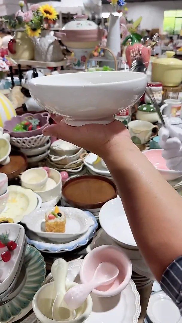 碗8英寸高脚钵钵碗 微瑕凑满20元包邮