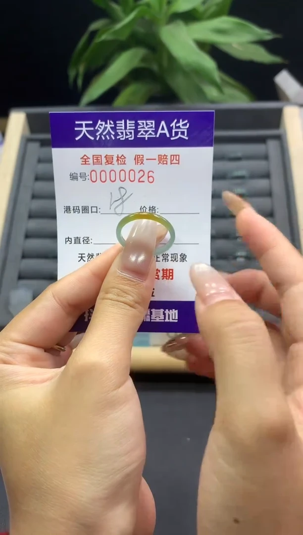 未镶嵌戒指翡翠天然  0026