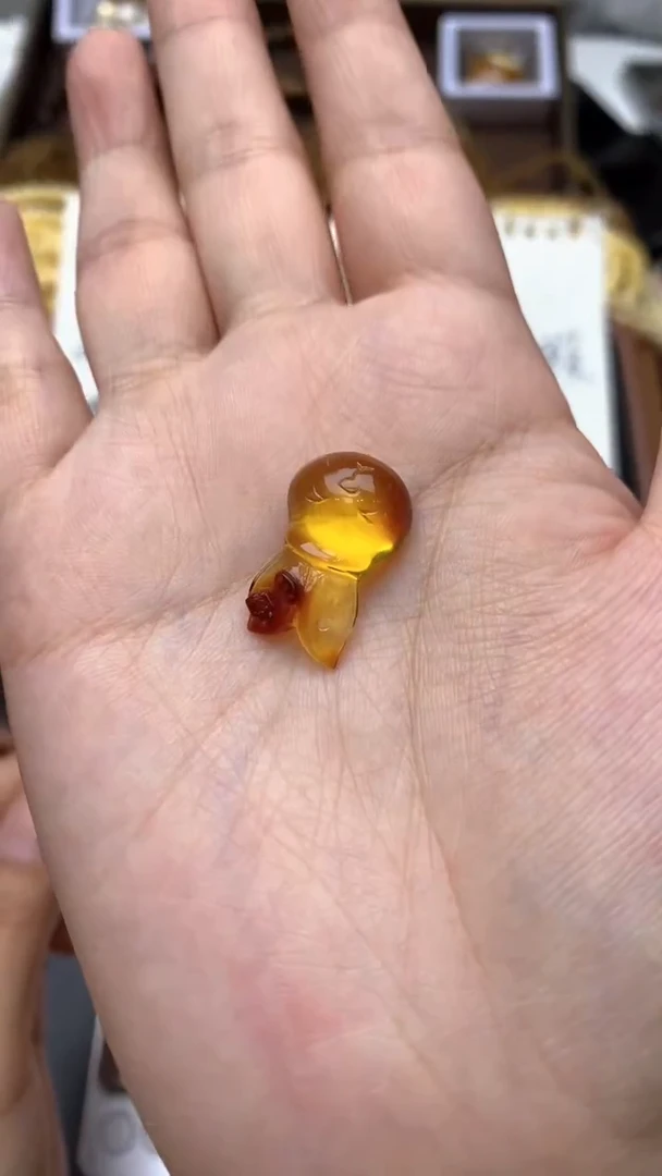 【闪购商品】蜜蜡珠宝奇石未镶嵌026琥珀蜜蜡 花粉两个一起发