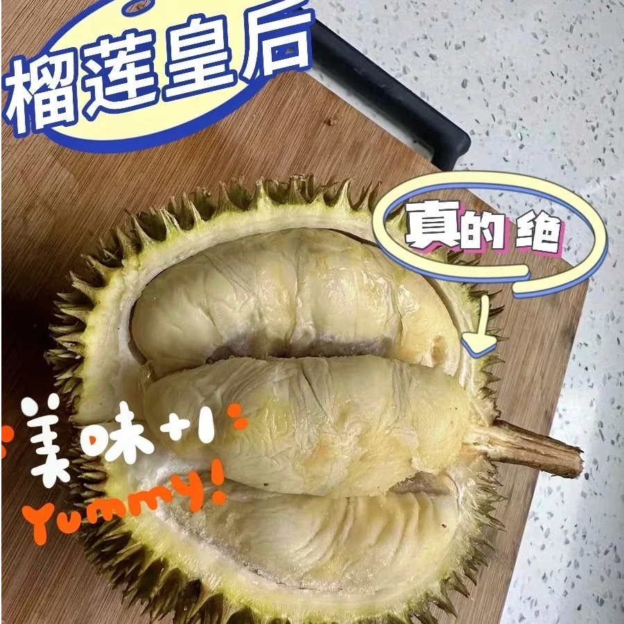 金凤D198液氮榴莲核小(1.3-1.8)斤尝鲜果金凤马来西亚