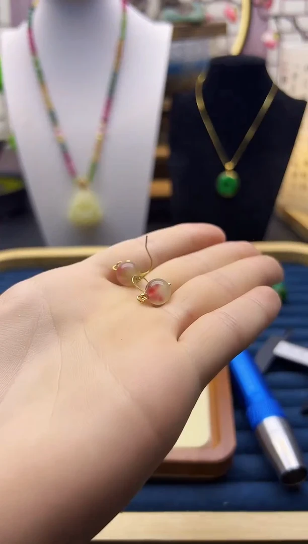 【闪购商品】碧玺颈饰14K金镶嵌E133