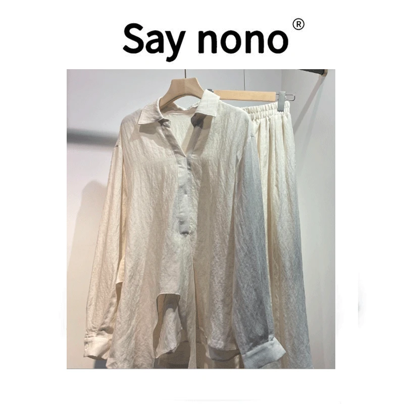 懒猫nonolSaynono宽松春夏夏季连衣裙慵懒风休闲风时尚套装TZ2542