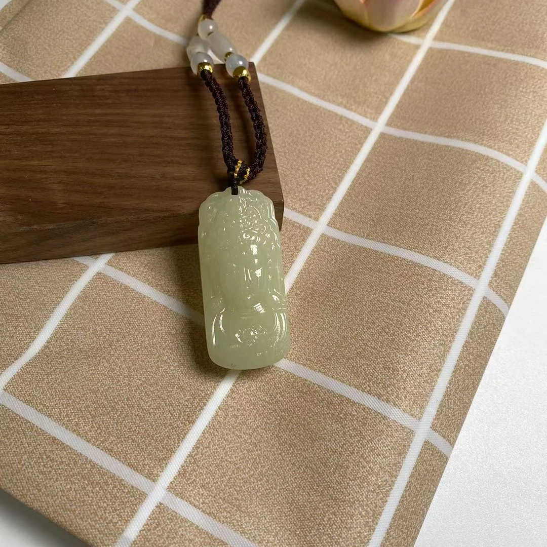 【小雷专属福利】新疆青海格尔木黄口料新款大日如来吊坠 赠链