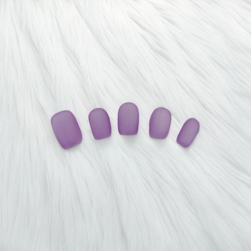 【香芋紫】磨砂猫眼，高级显白，纯手工穿戴甲