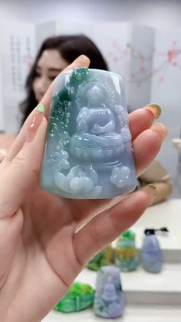 未镶嵌定制翡翠4829ry-毛货挂件100
