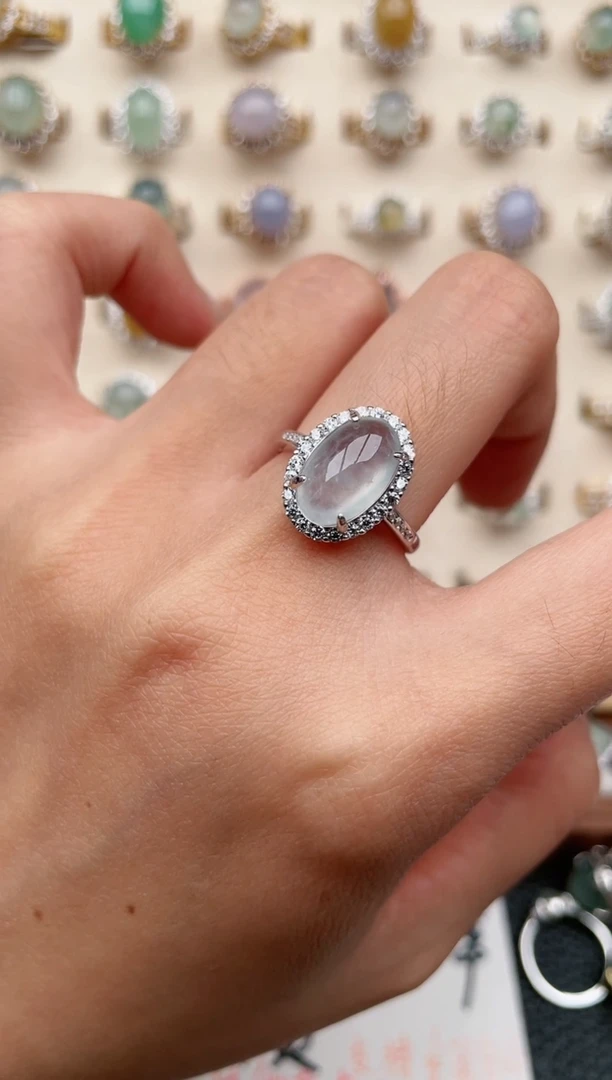 【闪购商品】翡翠戒指银S925镶嵌1111