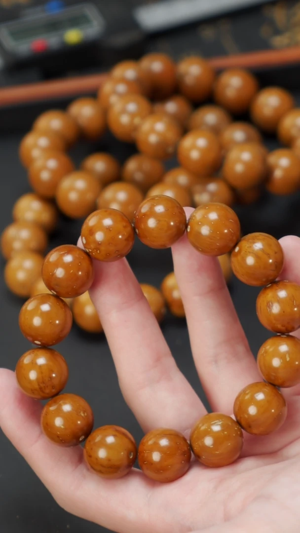 紫金鼠手串纯色光珠16+