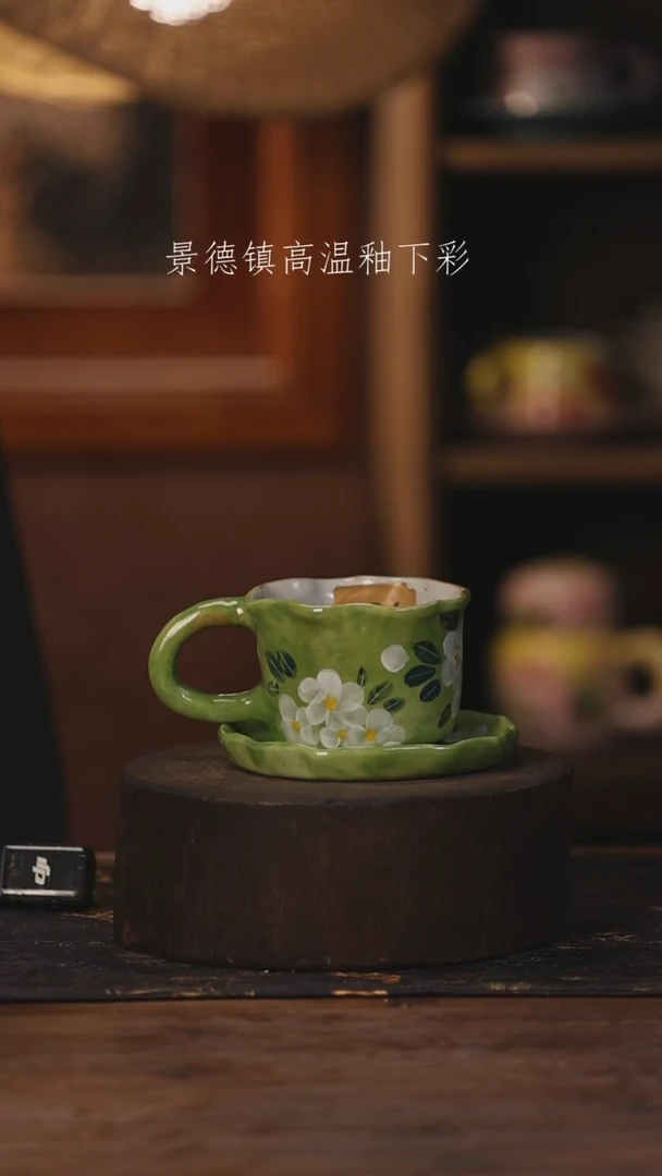 陶瓷景德镇高温釉下手绘陶瓷004