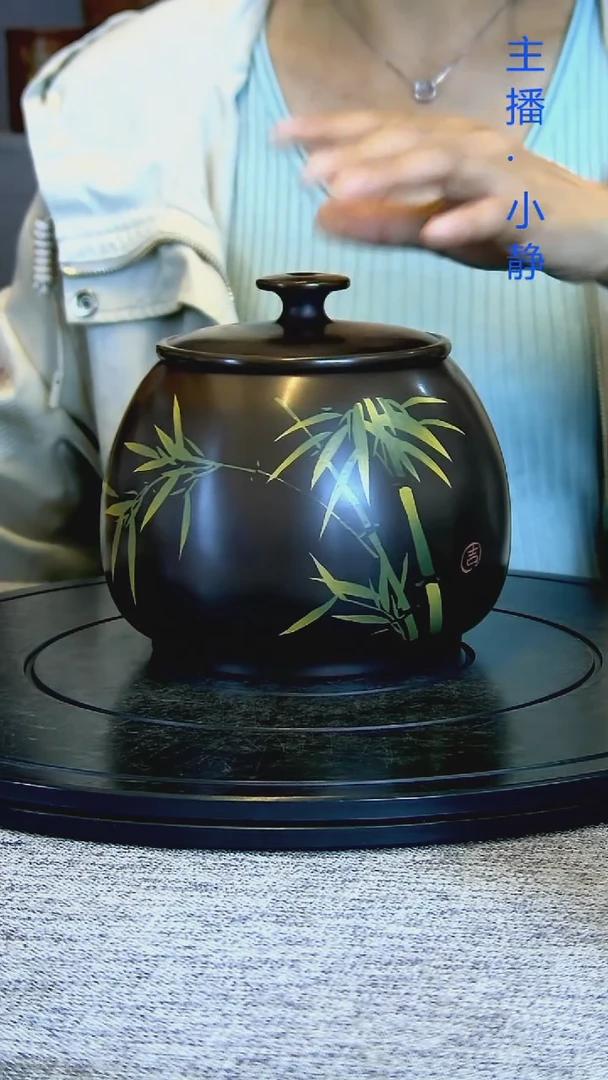全手工紫陶茶罐精磨053