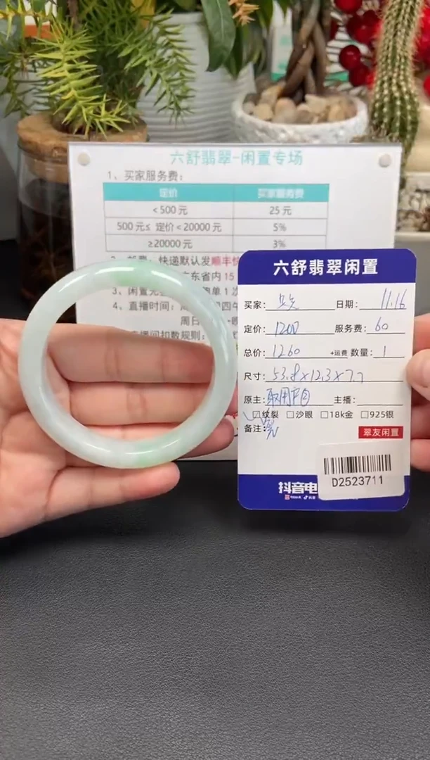 未镶嵌手镯翡翠只*D2523711