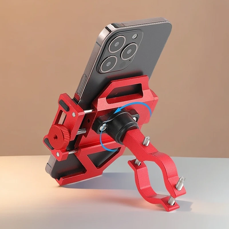 自行车手机拍摄支架铝合金自行车手机支架山地车公路车单车骑行防