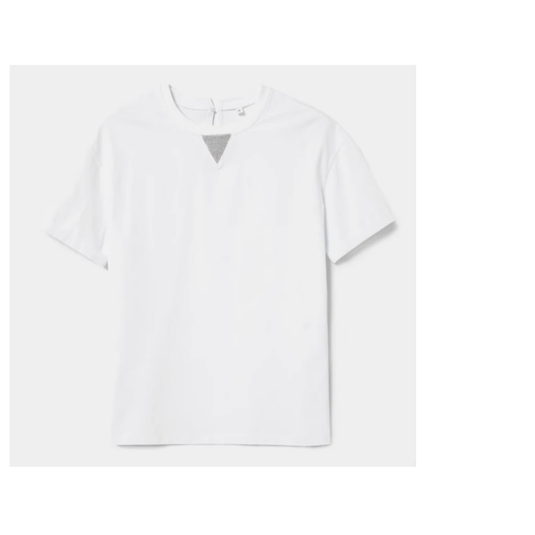 GINAYOLAN/瑾颜【百搭T】B*C奢华面料基础简约短袖T恤女士