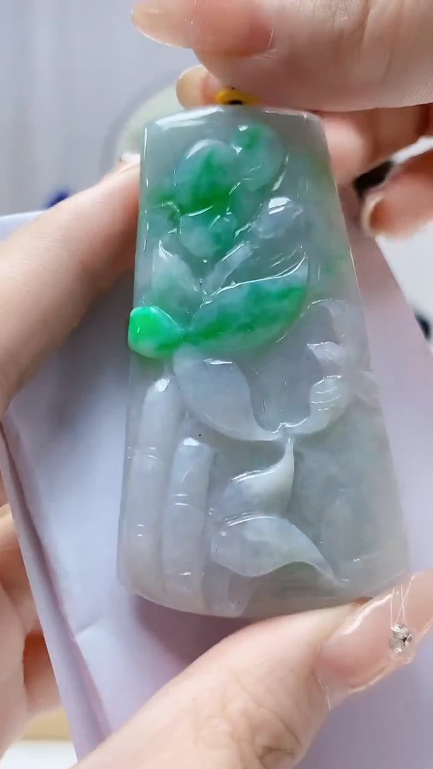 未镶嵌定制翡翠5145DD-毛货挂件45