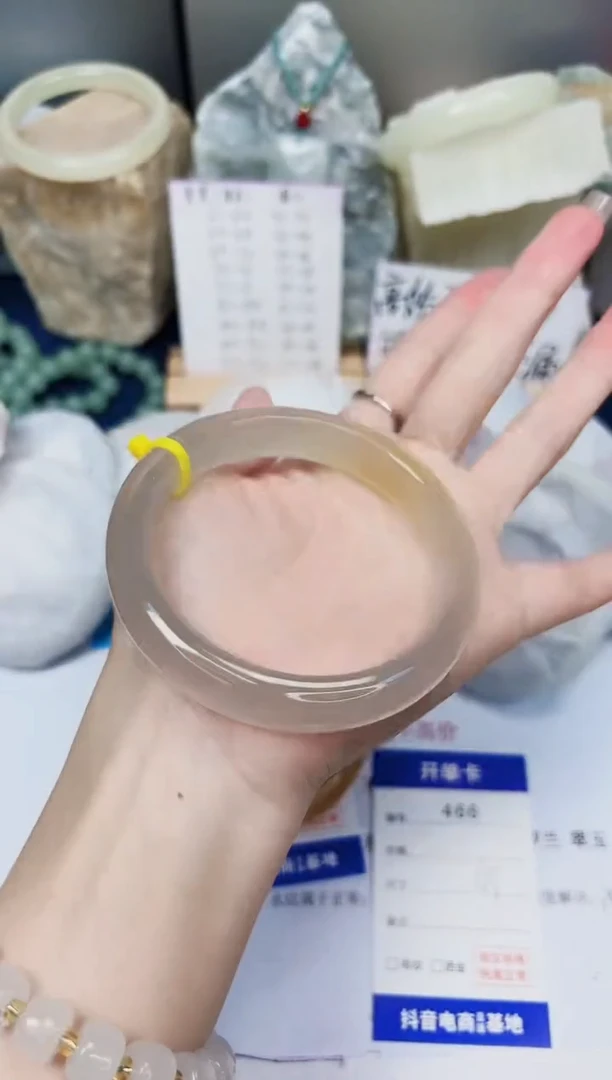 【闪购商品】石英质玉手镯未镶嵌466-财气镯-圈口65