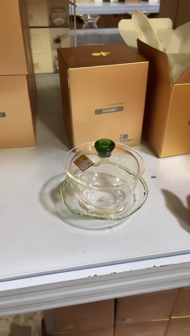 【闪购商品】沁莲盖碗湖绿色，，，