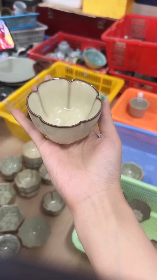龙泉云间青瓷小米茶器